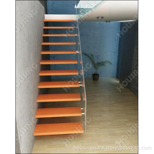 Interior Straight Staircase for Small Space Room